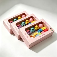Emballage de jouets pour enfants écologique, design personnalisé, boîte en papier pliable avec fenêtre, emballage de vente au détail avec impression couleur intégrale