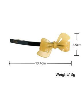 Usine En Gros Petite Barrette À <span class=keywords><strong>Cheveux</strong></span> Filles Bowknot Acrylique Pinces À <span class=keywords><strong>Cheveux</strong></span> pour <span class=keywords><strong>Cheveux</strong></span> Fins Coréen Barrette Clips Épingle À <span class=keywords><strong>Cheveux</strong></span> - Product Image 2