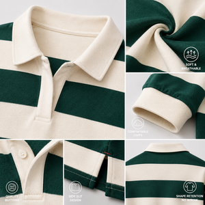 Camiseta de Rugby Personalizada para Mujer, Estilo Polo, Oversize, a Cuadros, Transpirable, de Punto, con Logotipo, Casual, OEM - Product Image 3