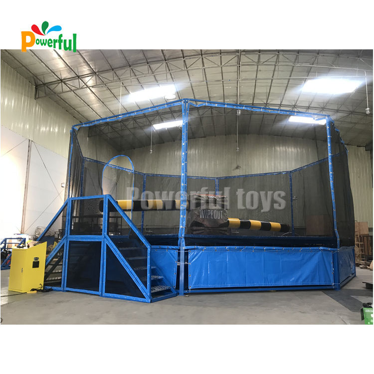 トランポンぽりんです Use the jumping power of a trampoline and tape to stick to the