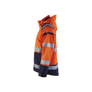 BLAKLADER - 498719875389XS <b>Hi</b>-<b>Vis</b> Shell <b>jacket</b> <b>Orange</b>/Navy blue - EAN 7330509434918 <b>HI</b>-<b>VIS</b> WORKWEAR - Product Image 4