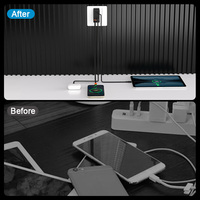 Chargeur Schitec OEM 2 en 1 AU 35W Gan avec câble rétractable Usb c 35w Max Gan Pad Chargeur pour téléphone portable
