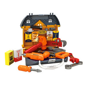 Banc d'atelier 3-en-1 pour enfants avec outils de réparation et boîte de rangement – Jouets d'imitation pour le <span class=keywords><strong>bricolage</strong></span> - Product Image 1