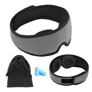 Masque pour les yeux personnalisé avec logo, en maille 3D, en mousse à mémoire de forme, réutilisable, lavable, respirant, confortable, avec des coussinets amovibles, bloque <span class=keywords><strong>la</strong></span> lumière - Product Image 1