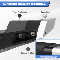 Pare-chocs avant ULON de haute qualité compatible avec GMC Sierra 2500/3500 2011 2012 2013 2014 avec plaque de montage pour treuil et anneaux en D