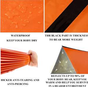 WoQi Coperta Impermeabile per Esterni, Tenda di Emergenza in Pile per 2 Persone, Tenda Tubolare di Sopravvivenza per Viaggi, Campeggio, Escursionismo, <span class=keywords><strong>Calcio</strong></span> - Product Image 5