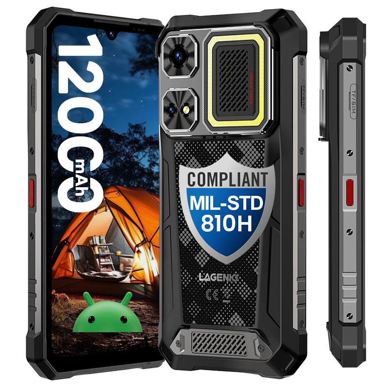 Factory Price EU Global Version LAGENIO Rhino1 Pro 4G Full Band No SIM Lock 6.9 Inch 120Hz Screen Outdoor Adventure Rugged <strong>Phone</strong>