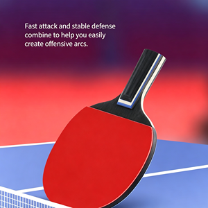 Usapa Approved Factory Price T700 Raw Carbon Fiber Gqk <b>Table</b> <b>Tennis</b> Racquet 150*255mm Full Wood Long Pimples Horizontal Grip - Product Image 2