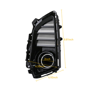 2PCS Feux antibrouillard LED DRL pour Toyota Yaris Ativ Vios 2022 2023, feux <span class=keywords><strong>de</strong></span> jour, couvre-<span class=keywords><strong>phare</strong></span> avant, faisceau <span class=keywords><strong>de</strong></span> câbles 12V - Product Image 3