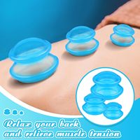 Kit de ventouses en silicone à marque privée 4/6/12 pièces – Ventouses de massage sous vide anti-cellulite pour le corps et le visage – Soins de beauté en gros