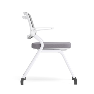 Chaise de bureau empilable en plastique respirant de style moderne pour réunions et formations, chaise de réception visiteur à bas prix, Guangdong - Product Image 2