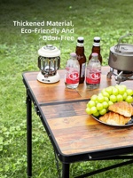 Table de camping pliable à hauteur réglable, portable et extensible, pour pique-nique, repas en plein air, camping, voyage, fête