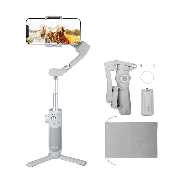 FeiyuTech Vimble 4 3-Axis Smartphone Gimbal Foldable Built-in Extension Rod 335g Lightweight 6.5H Battery for Vlog