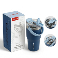 Nouvelle Tasse à Café Isotherme en Acier Inoxydable à Double Paroi avec Poignée, 600ml et 900ml, Vente en Gros Personnalisée 2026