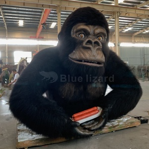 Animatronic Personnalisé Gorille <span class=keywords><strong>King</strong></span> Kong Thème Parc d'attractions Zoo Intérieur Simulation Animal Modèle à vendre - Product Image 2