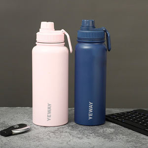 Bouteille d'eau isotherme en acier inoxydable écologique personnalisée, thermos de voyage thermolaqué pour le sport, isolation 12-24 heures - Product Image 6