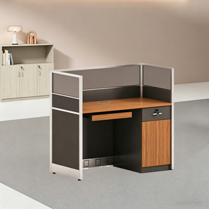 Mesa <span class=keywords><strong>de</strong></span> trabajo <span class=keywords><strong>de</strong></span> oficina insonorizada para oficina, mueble sencillo <span class=keywords><strong>de</strong></span> una plaza para oficina - Product Image 3