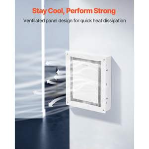 Caja multimedia de TV empotrada en la pared de 17 pulgadas con cubierta Accesorio de gestión de cables estructurados - Product Image 5