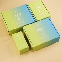 Boîte d'expédition en carton ondulé personnalisée avec impression dégradée couleur pour suppléments de santé, cosmétiques et cadeaux