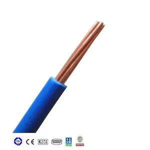 Household Electric Cable Single Core BV THWN THHN Wire PVC Customized Copper Solid Insulated Wire 450/750v 150mm2 bv2 cable