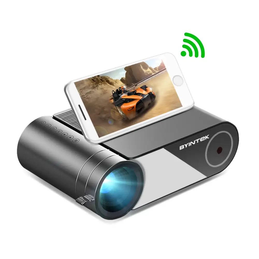 BYINTEK K9 Multiscreen Mini HA CONDOTTO il Proiettore Home Theater Smartphone di Mirroring Dello Schermo Del Proiettore di Gioco/Camera Da Letto