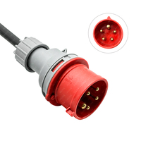 Kabel Harness pengisian daya, kabel PVC & karet tipe US 2 16A 1 fase EV, dengan colokan pengisian untuk mobil elektrik