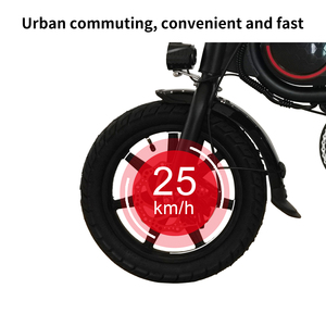 Directe fabrieksverkoop 14-inch 350W opvouwbare mini elektrische fiets met trapondersteuning, stadsfiets, step, planar IP54 waterdicht - Product Image 3