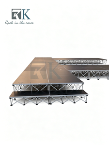 Escenario Portátil Antideslizante a Precio de Fábrica, Plataforma de Escenario de Aluminio para Interiores y Exteriores, Podio para Eventos Musicales - Product Image 1