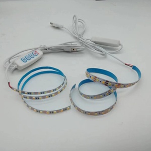 Thay đổi độ sáng LED Strip DC5V USB kiểm soát chuyển đổi 2835smd Trắng + trắng ấm đôi màu linh hoạt BĂNG BĂNG dây đèn 5mm 8mm PCB - Product Image 4
