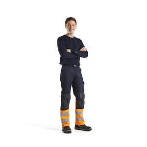 Blaklader-348317378900S เสื้อทำงานแขนยาวสีกรมท่ากางเกงยีนส์7330509726587 - Product Image 3