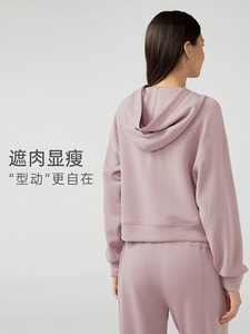 Mới Đến Mùa Đông Thể Thao Phụ Nữ Kéo Hơn Hoodies Với Túi Lớn Tùy Chỉnh Cộng Với Kích Thước Trống Gân Cuff Thời Trang Phố Áo - Product Image 3