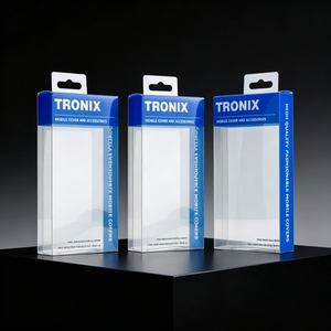 Caja Plegable de Plástico PVC Transparente Impresa Personalizada para Electrónica de Consumo, Empaque Transparente de APET PP para Fundas de Teléfono y Cables USB - Product Image 4
