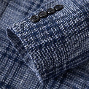 I più venduti da <span class=keywords><strong>uomo</strong></span> blu scuro in <span class=keywords><strong>lino</strong></span> Look monopetto bavero - Product Image 5