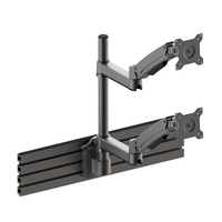 Support de moniteur d'écran réglable en hauteur accessoire de Console de salle de contrôle bras de support d'ordinateur double moniteur
