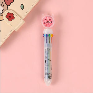 Stylos à bille multi-couleurs, lot de 5 pièces, stylo lisse, dessin animé, mignon, pour l'école et le bureau - Product Image 4