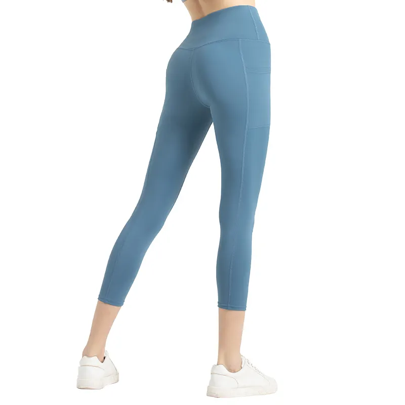 Celana Yoga Wanita, Celana Ketat dengan Saku, Pakaian Yoga Ukuran Plus, Celana Legging Yoga Tiktok, Celana Yoga Wanita