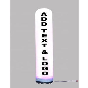 Quảng Cáo Tùy Chỉnh Đầy Đủ In Ấn <span class=keywords><strong>Inflatable</strong></span> Ống Cột <span class=keywords><strong>Inflatable</strong></span> <span class=keywords><strong>Led</strong></span> Trụ Cột - Product Image 2