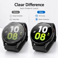 Protection d'écran en verre trempé anti-rayures avec filtre anti-lumière bleue et outil d'installation facile pour Samsung Galaxy Watch 4 5 6 Watch 5 Pro