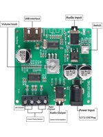 Module amplificateur stéréo HIFI haute puissance double canal USB/AUX pour autoradio, carte amplificateur numérique 5.0 30W*2