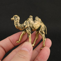 Artisanat Antique matériaux en laiton petit ornement de chameau sculpture de chameau statue bijoux en bronze