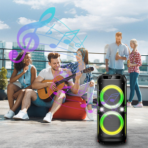 ลำโพงปาร์ตี้กลางแจ้ง CQS-S6610 พร้อมไฟ RGB เล่นได้นาน 5-6 ชั่วโมง เหมาะสำหรับงานปาร์ตี้ในสวน ทริปแคมป์ปิ้ง กำลังขับ 120 วัตต์ วูฟเฟอร์คู่ขนาด 8 นิ้ว รองรับคาราโอเกะ - Product Image 5