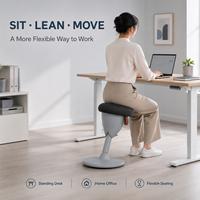 Chaises de bureau ergonomiques, tabouret à bascule commercial, siège d'équilibre réglable à rotation 360° pour bureau, salle de classe et espace de formation