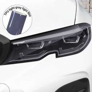 0.3*15M haute qualité TPU auto-réparation <span class=keywords><strong>Film</strong></span> anti-rayures gris clair phare de voiture <span class=keywords><strong>Film</strong></span> teinté feu arrière couleur TPU Auto lampe <span class=keywords><strong>Film</strong></span> - Product Image 2