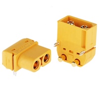 Connecteur PCB Amass XT60PW à angle droit pour courant élevé, prise F XT60-PW XT60 PW 90 degrés, adaptateur XT60PW-M XT60PW-F pour carte