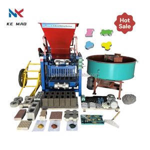 I produttori personalizzano KM4-35 attrezzature per macchine per la formatura di blocchi di calcestruzzo semiautomatici tipo tramoggia di mattoni cavi - Product Image 1