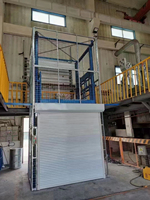 Monte-charge hydraulique Yunjin à grande capacité de charge pour entrepôt, avec table 1200x1200mm et hauteur de levage de 1m