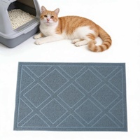 Tapis d'alimentation pour animaux de compagnie en PVC imperméable, motif dessin animé, luxe moderne, rayé, doux, pour chiens et chats, vente en gros