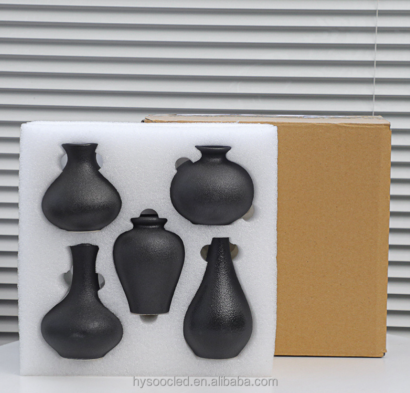 ceramic vases mini set of 5