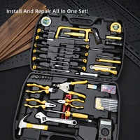 Kit d'outils d'électricien Deli pour la maison et la télécommunication avec multimètre, boîte à outils de réparation électronique, matériel portable