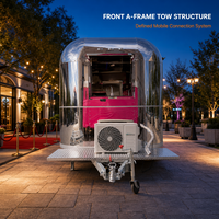 Remorque alimentaire portable Truth à vendre – Cuisine mobile personnalisée avec fenêtre de service pour la restauration en extérieur et la vente de rue